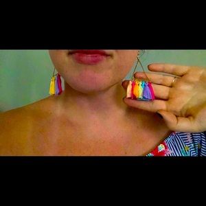 Earrings - Multicolor Tassel